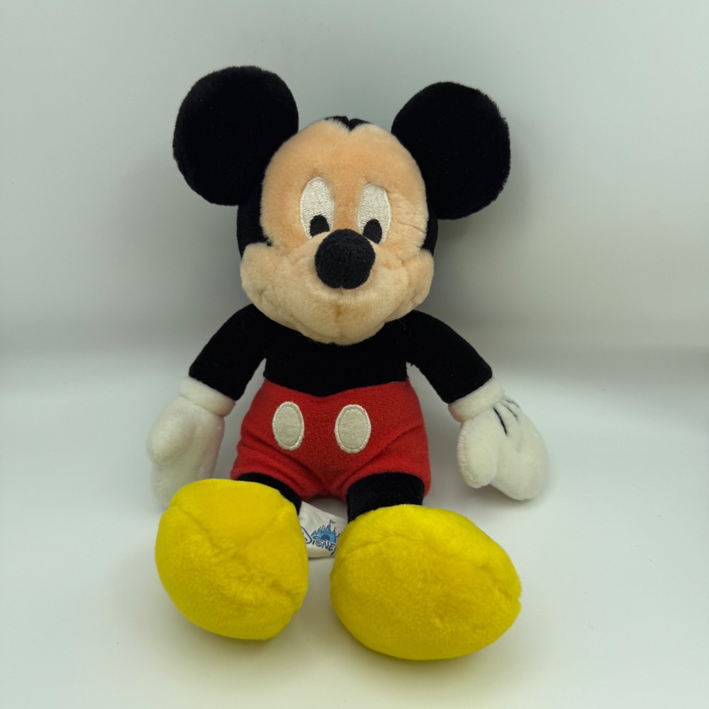 Disneyland Resort Mickey Mouse Plush Stuffed Animal Classic Red Shorts NWT
